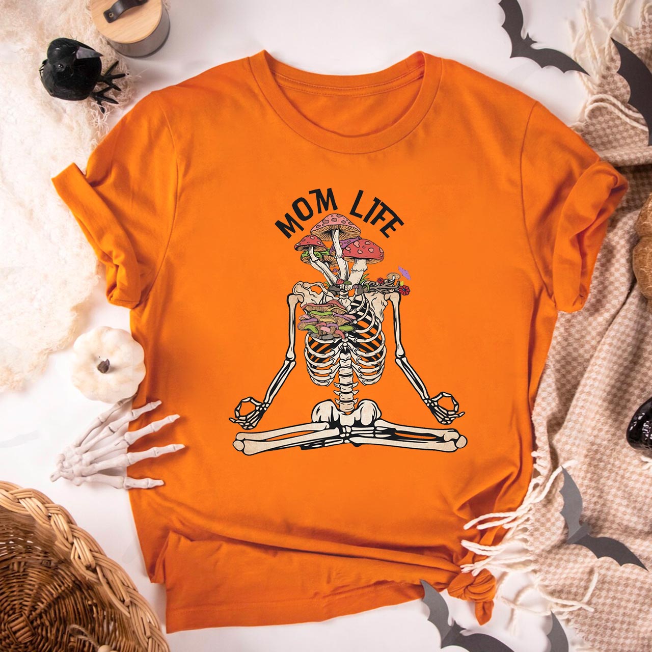 Mom Life Skeleton Mushroom T-Shirts