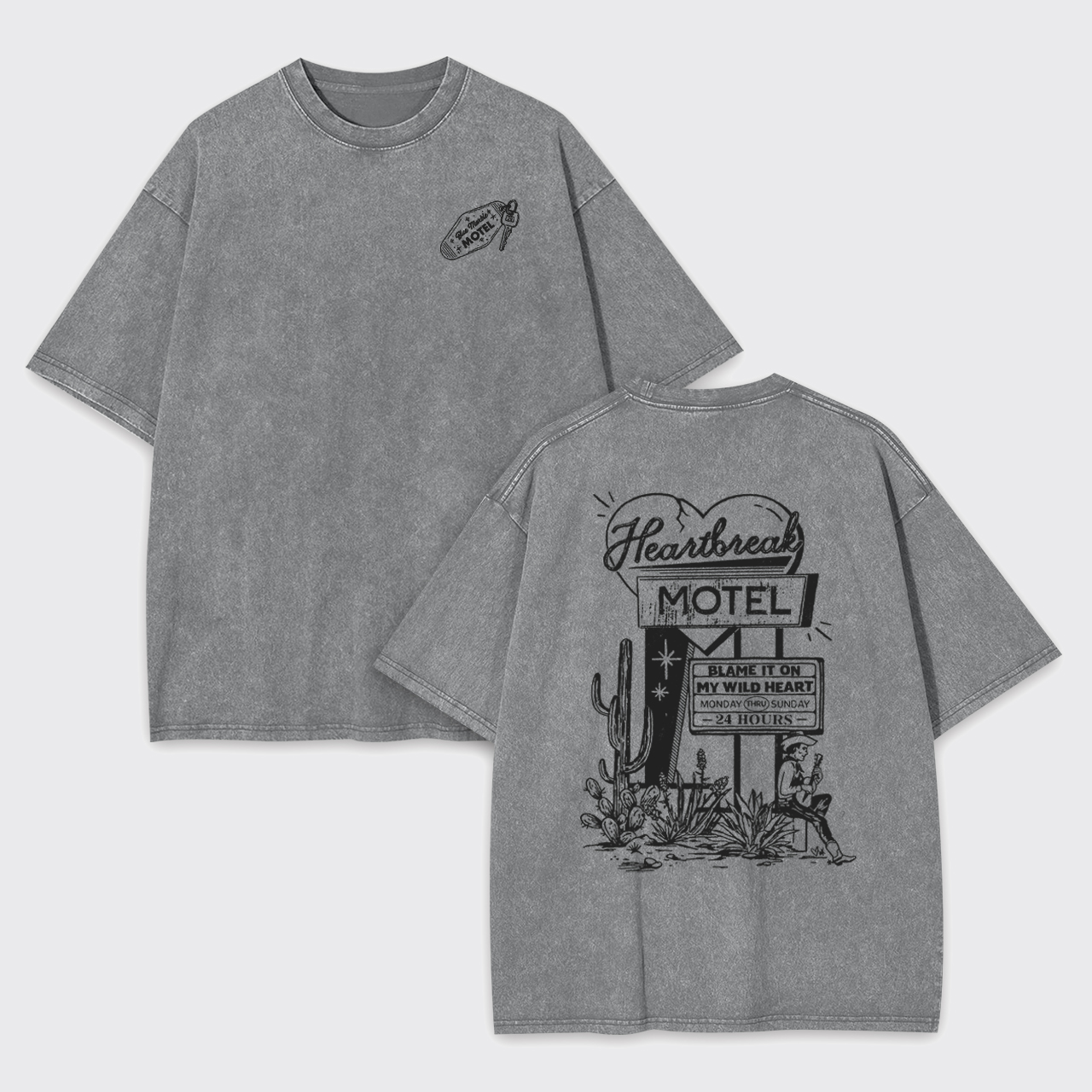 Heartbreak Motel Vintage Garment-dye Tees