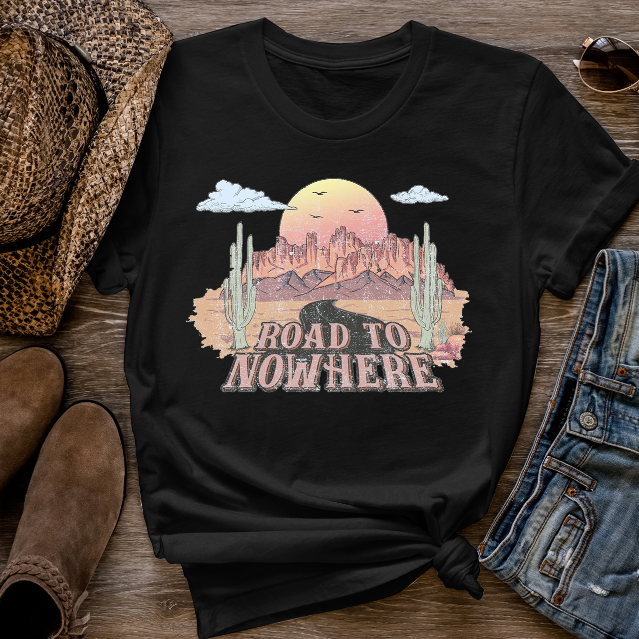 Desert Drifter Road To Nowhere T-Shirts