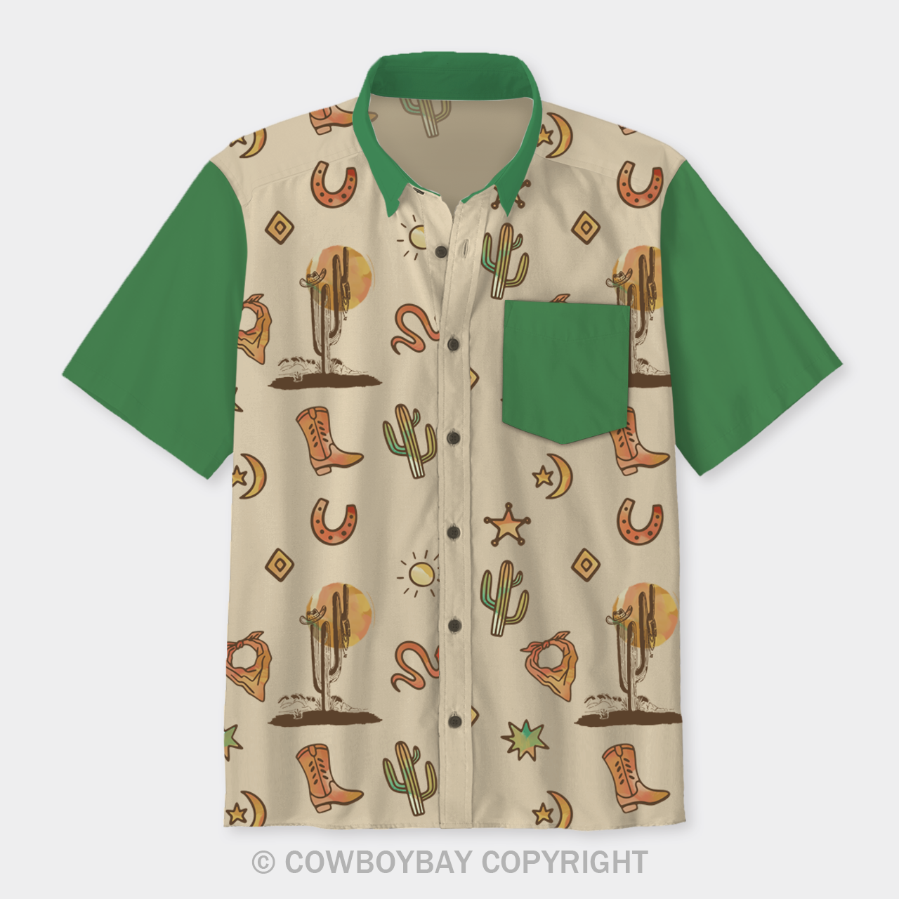 Age Of The Cowboy Button Up Shirts