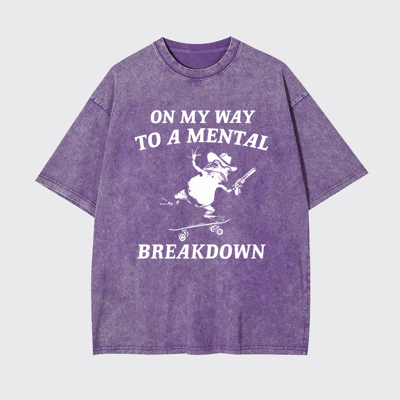 On My Way To A Mental Breakdown Garment-dye Tees
