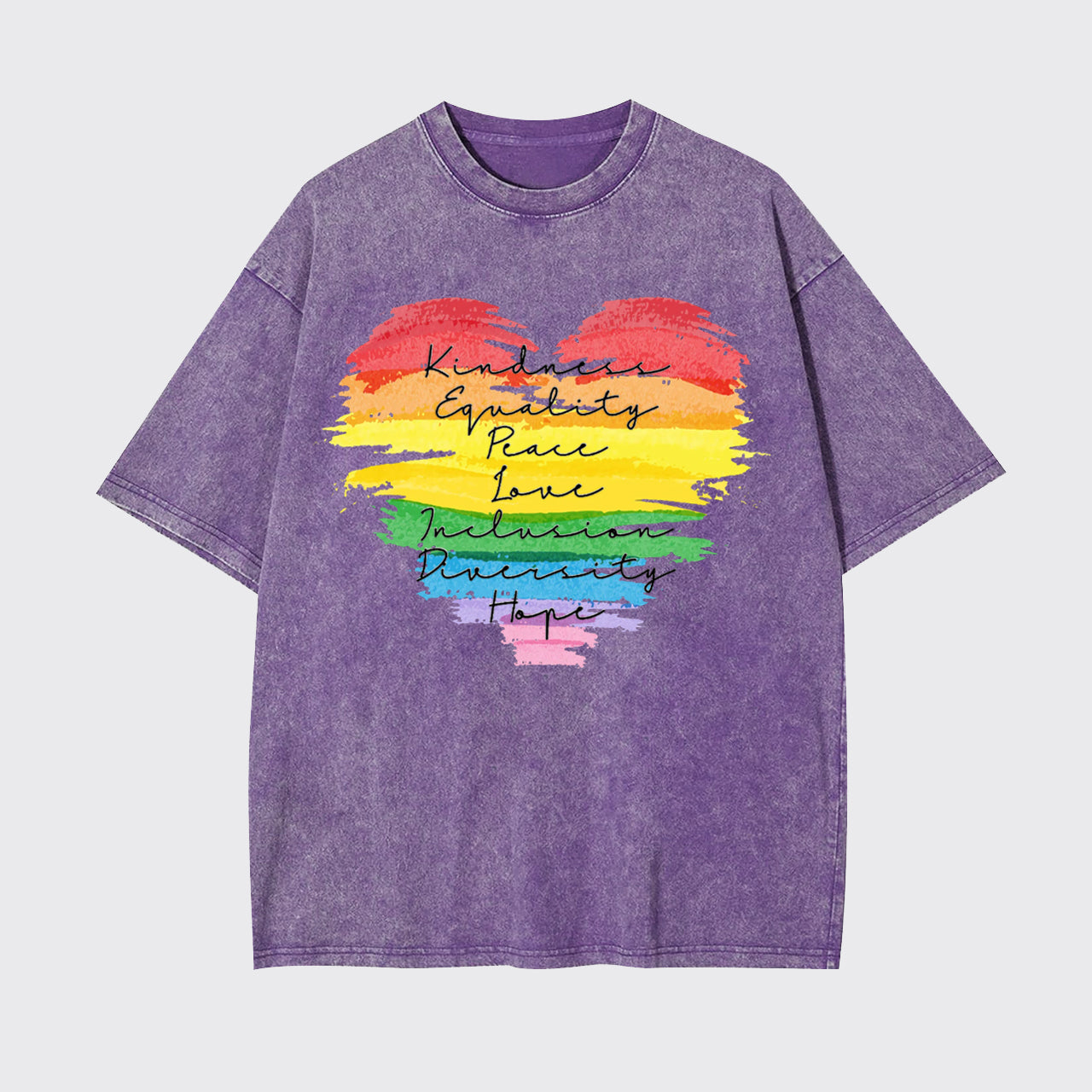 Kindness Equality Peace Love Garment-dye Tees