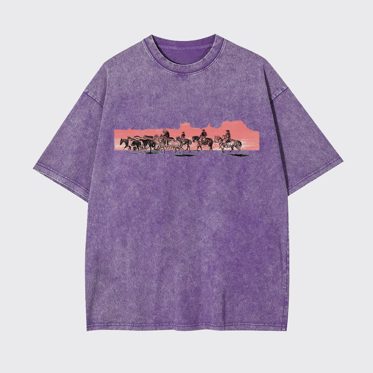 Desert Riding At Sunset Garment-dye Tees