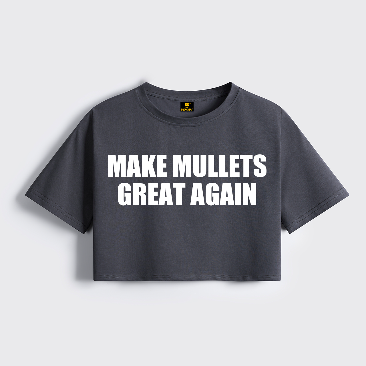 Make Mullets Great Again Cropped Boxy Tee