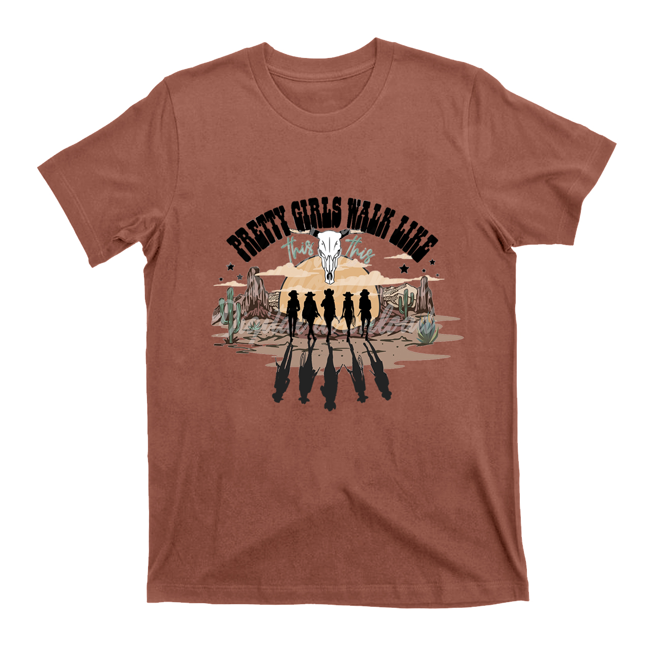 Western Pretty Girls Walk Like T-Shirts