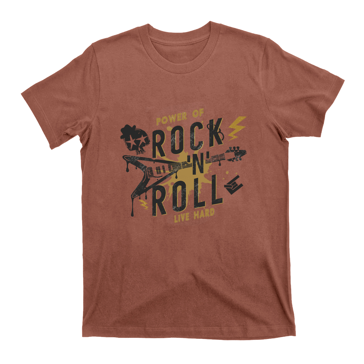 Power Of Rock 'N' Roll Live Hard T-Shirts