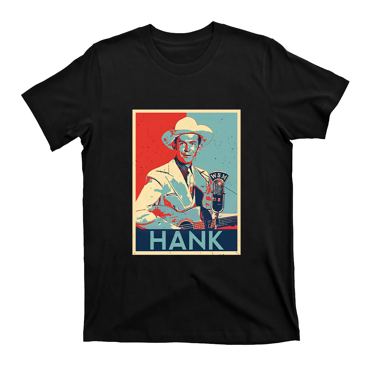 Retro Art Print Hank Williams T-Shirts