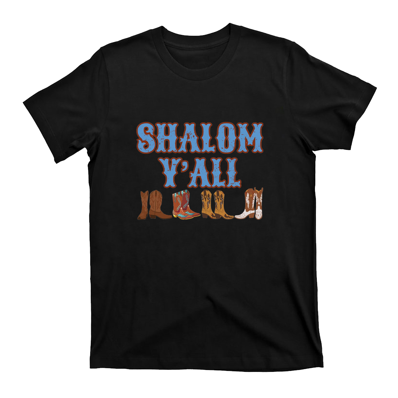 Shalom Y'all Western Flair T-shirt