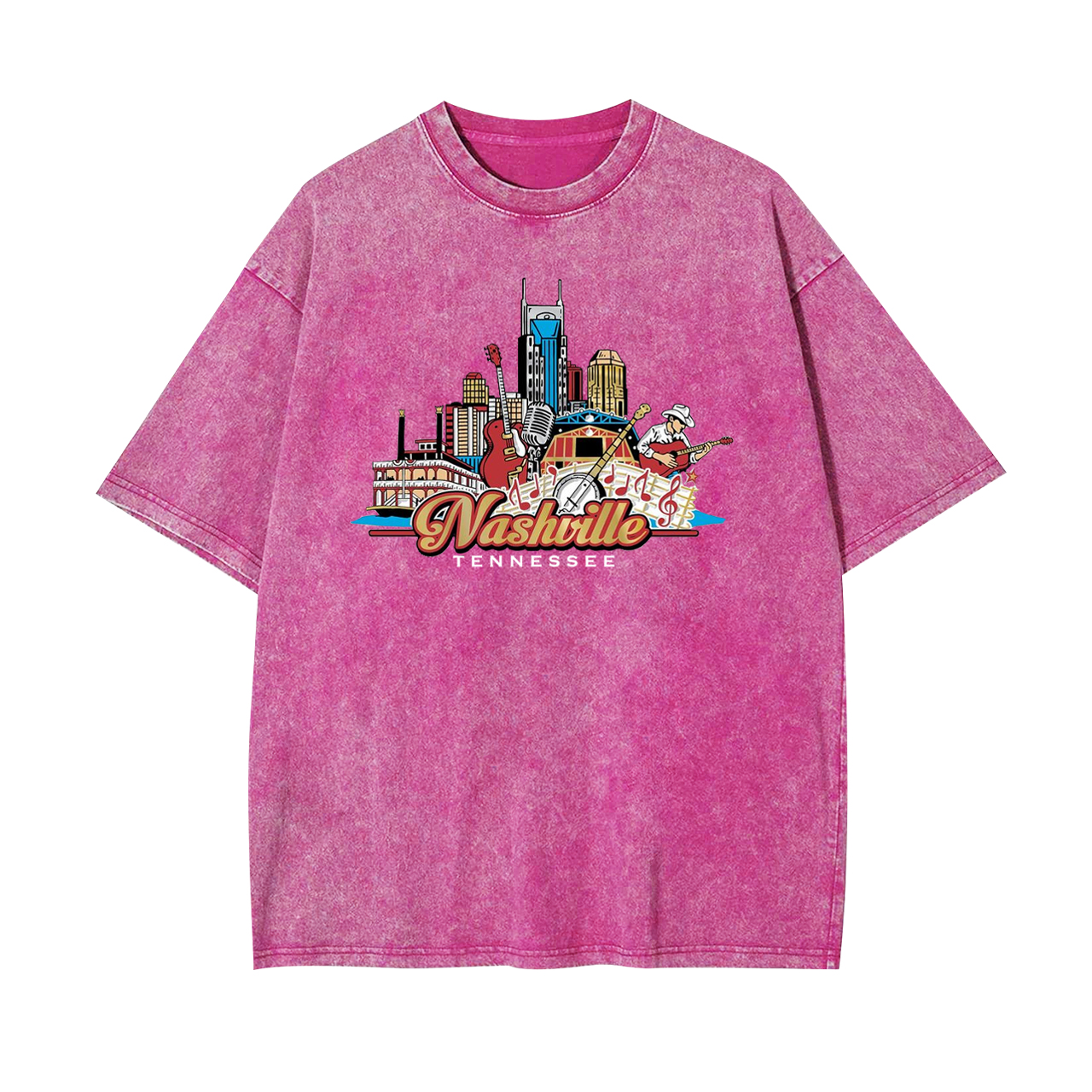Nashville Tennessee Country Music City Garment-dye Tees