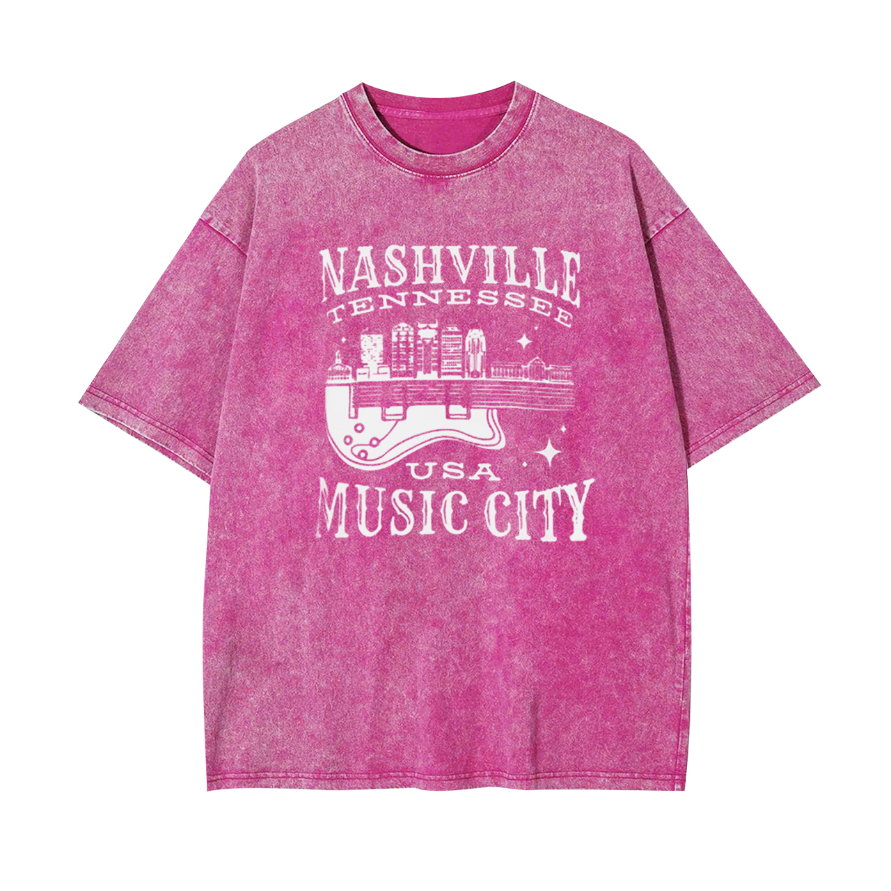 Nashville Tennessee USA Music City Garment-dye Tees