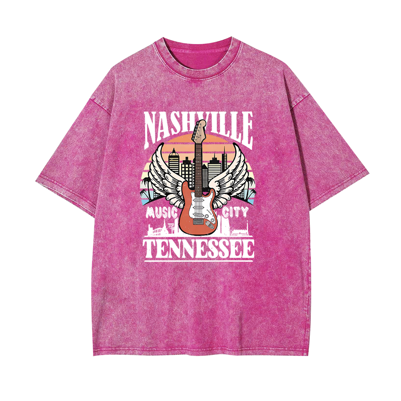 Classic Nashville Music City 1993 Garment-dye Tees
