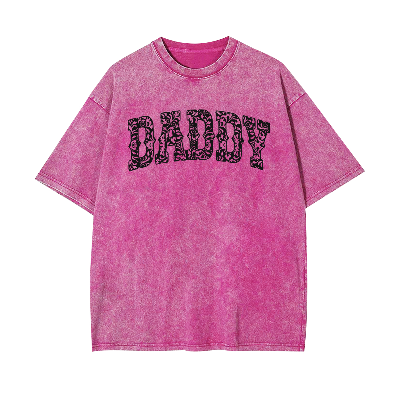 Father's Day Gift Leopard Print Daddy Garment-dye Tees