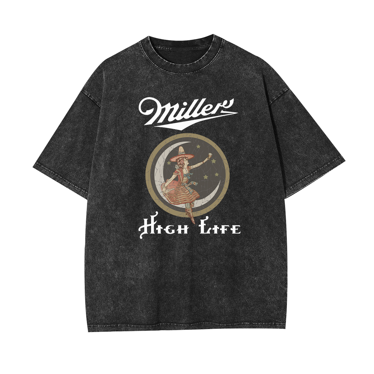 Miller High Life Vintage Garment-dye Tees