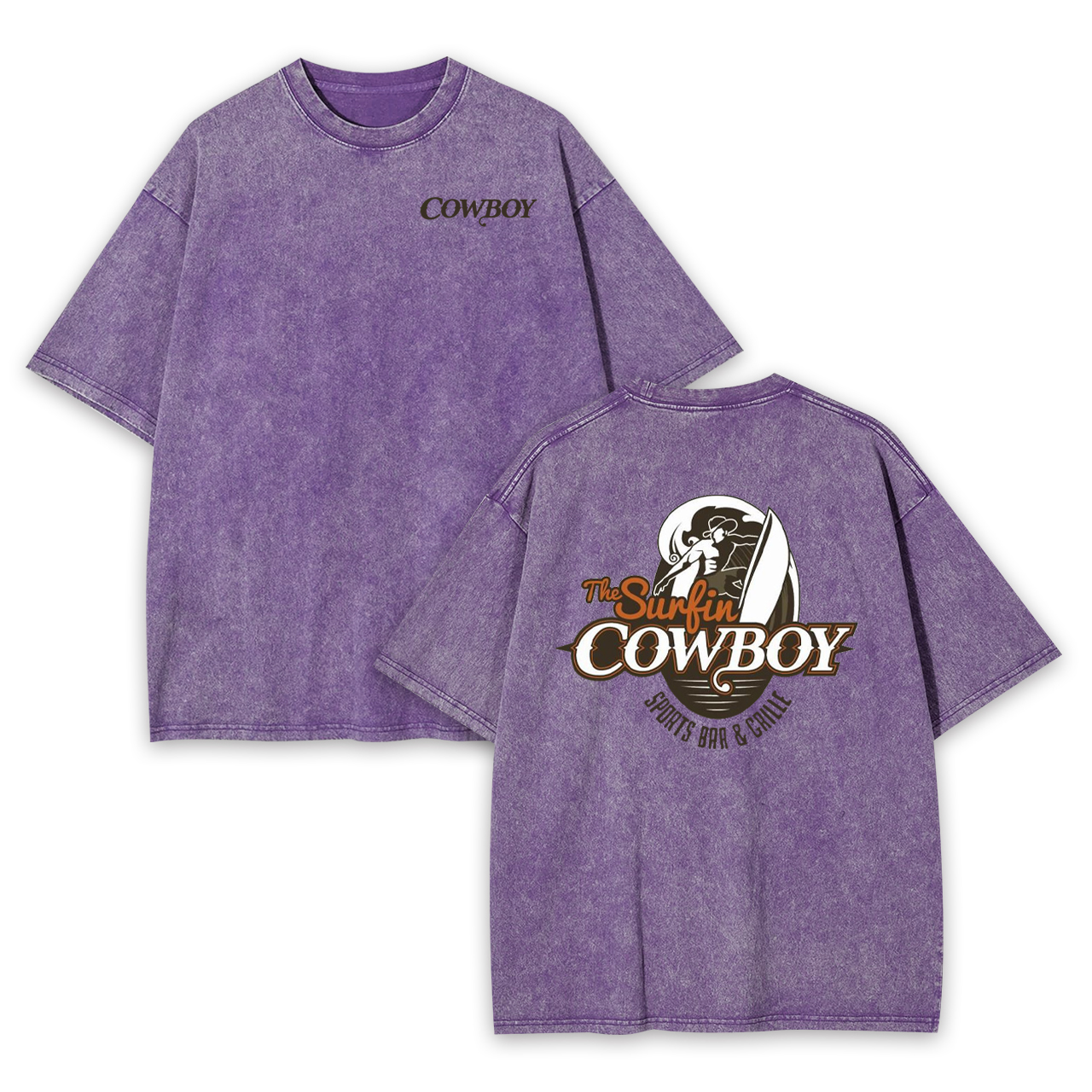 The Surfing Cowboy Garment-dye Tees