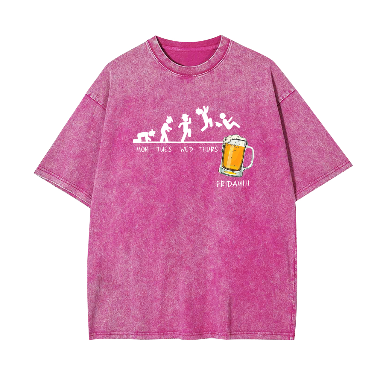 Monday to Friday��I Love Beer Garment-dye Tees