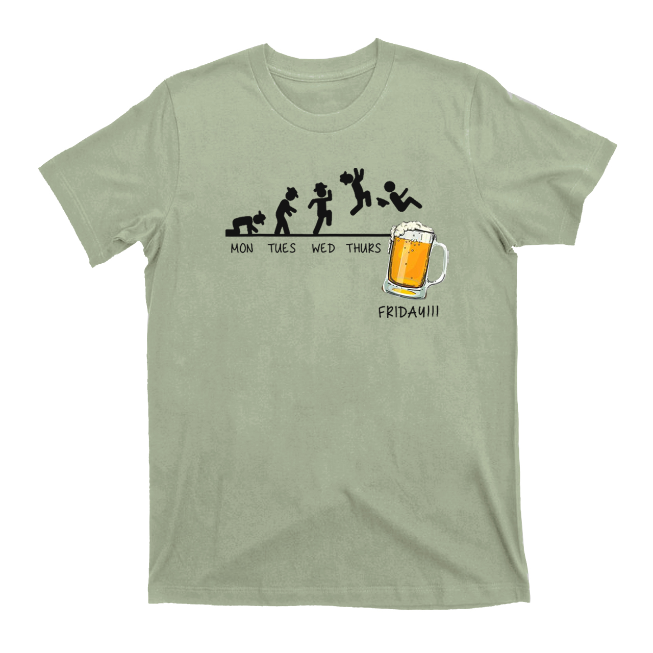 Monday to Friday，I Love Beer T-Shirts