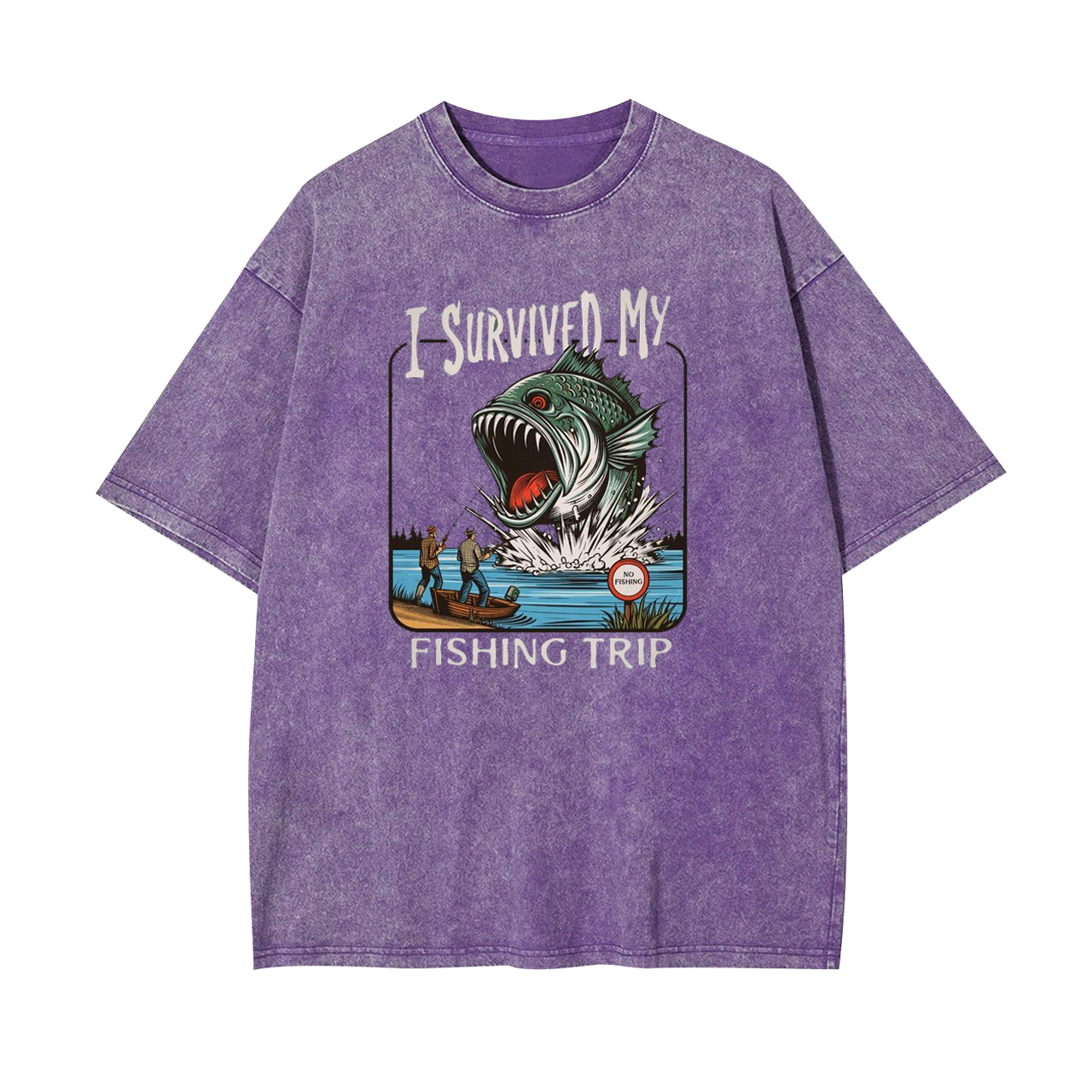 I Survived My Fishing Trip Garment-dye Tees