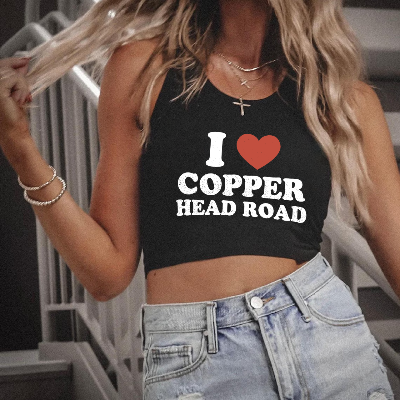 I Love CopperHead RoadTank Top