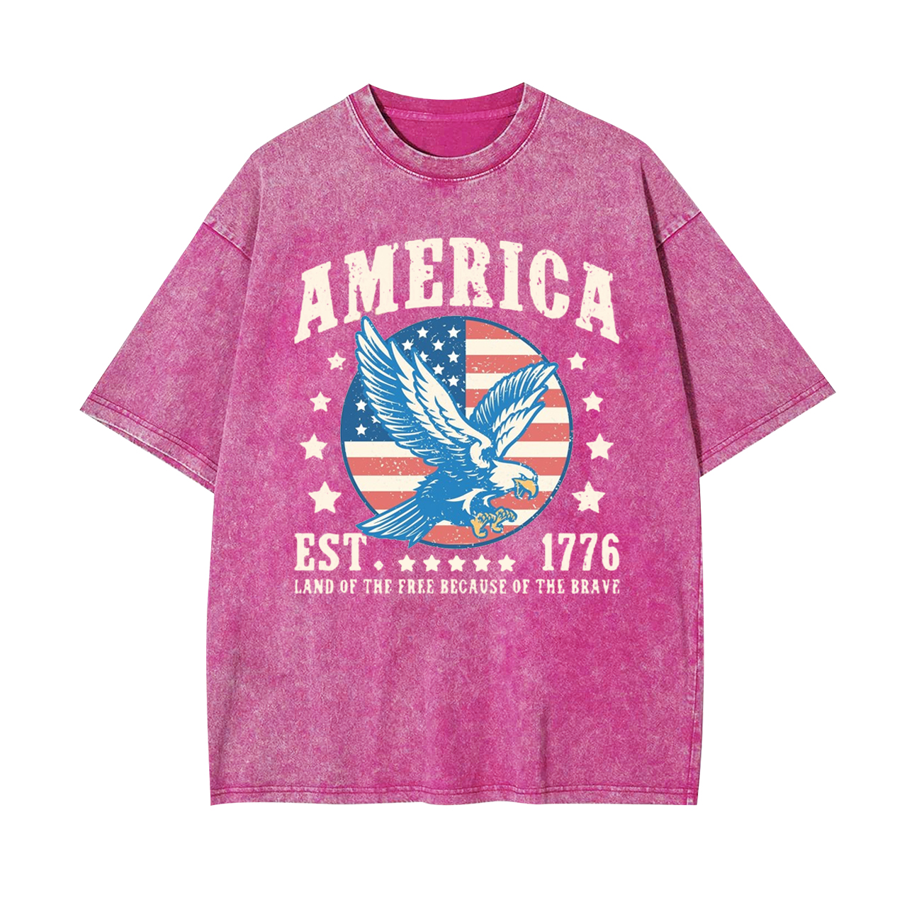 1776 Land of The Free Garment-dye Tees