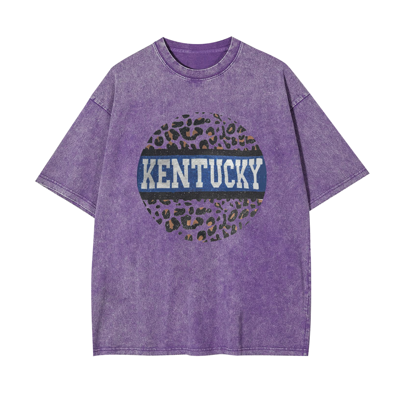 Kentucky Leopard Print Garment-dye Tees