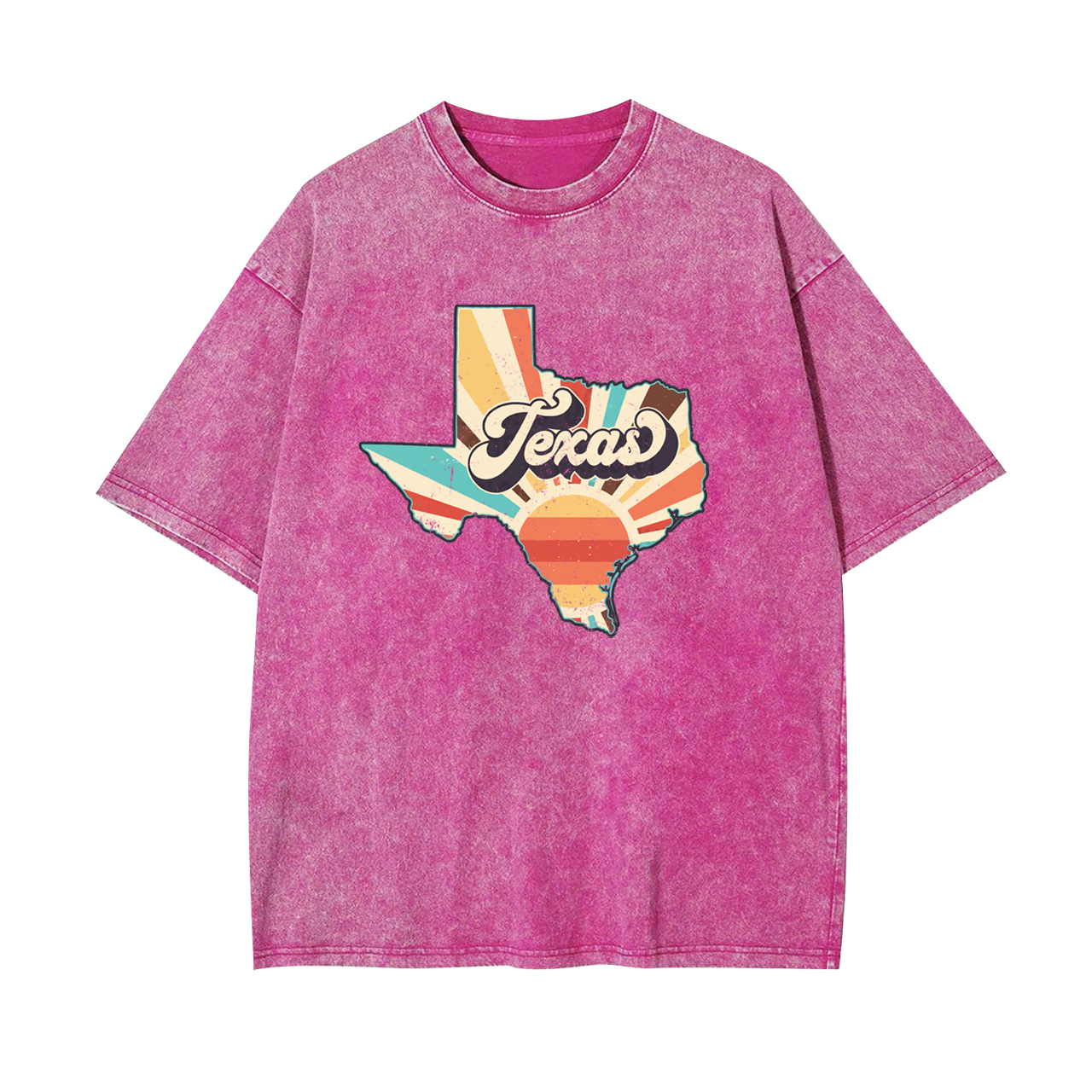 Retro Texas States Clipart Garment-dye Tees