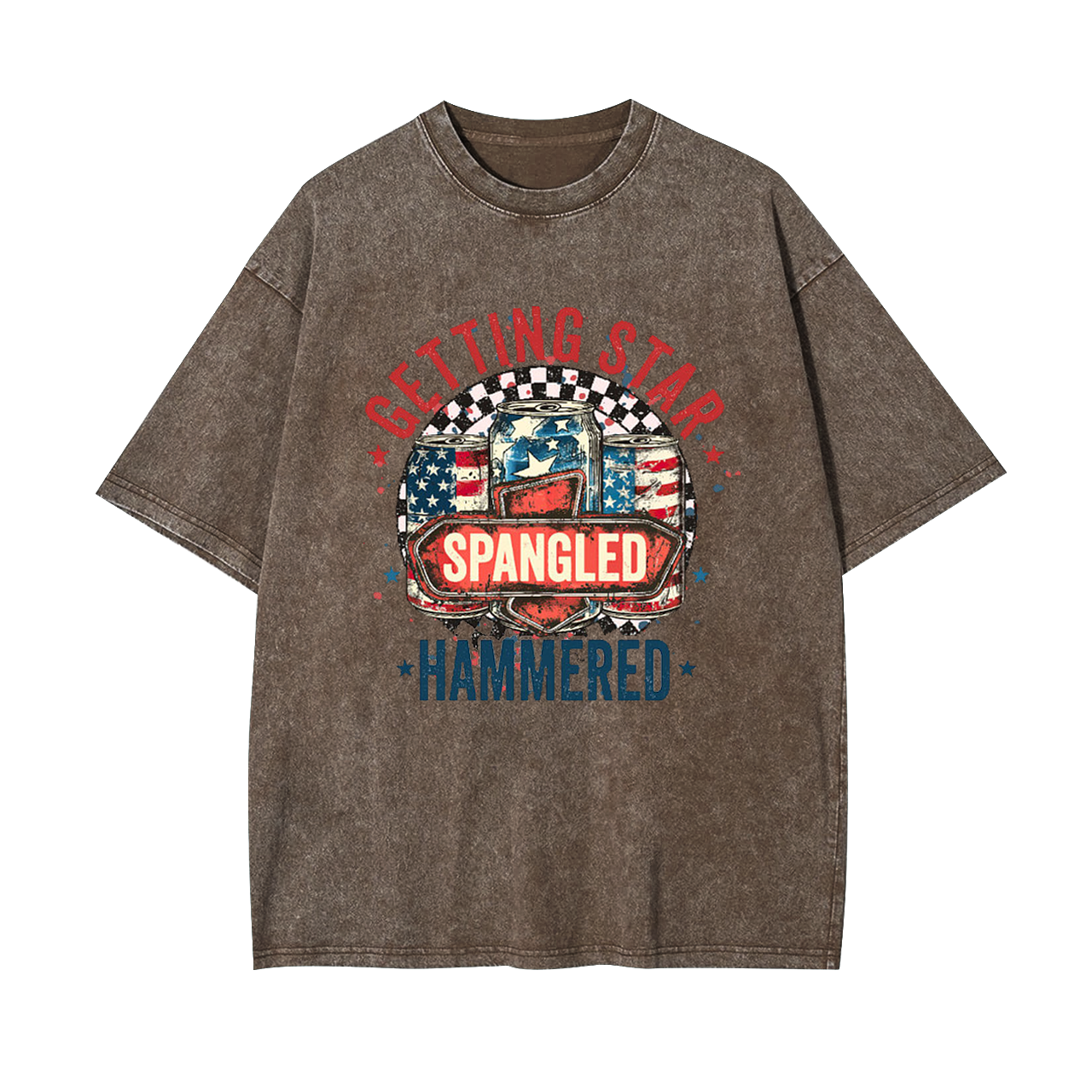 Getting Start Spangled Hammered Garment-dye Tees