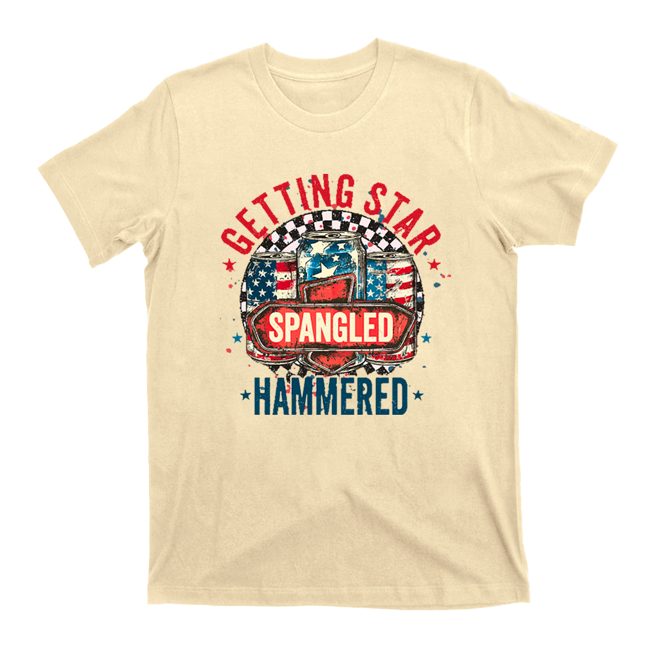 Getting Start Spangled Hammered T-Shirts