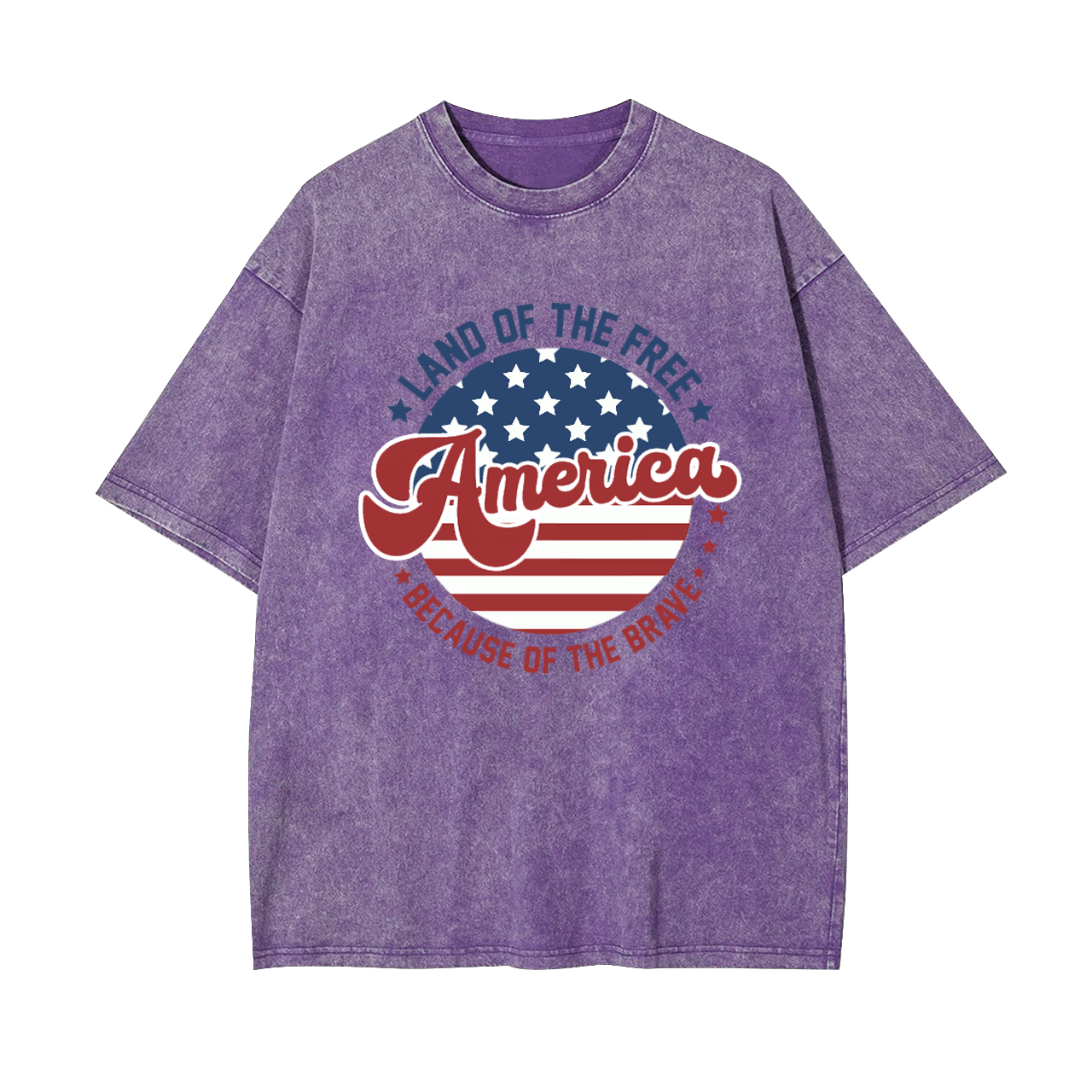 Land Of The  Free American Garment-dye Tees