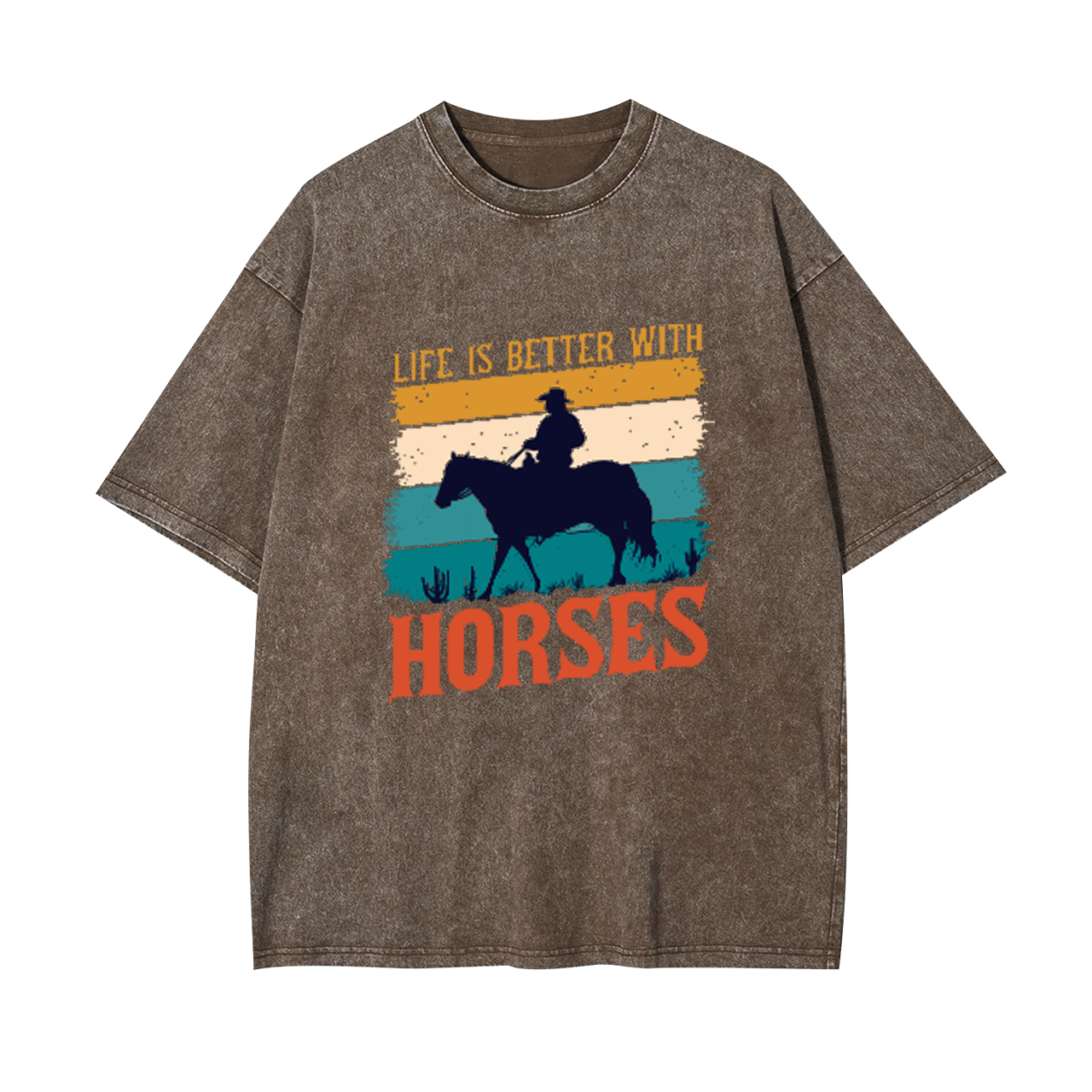 Life Is Better With Horses Garment-dye Tees