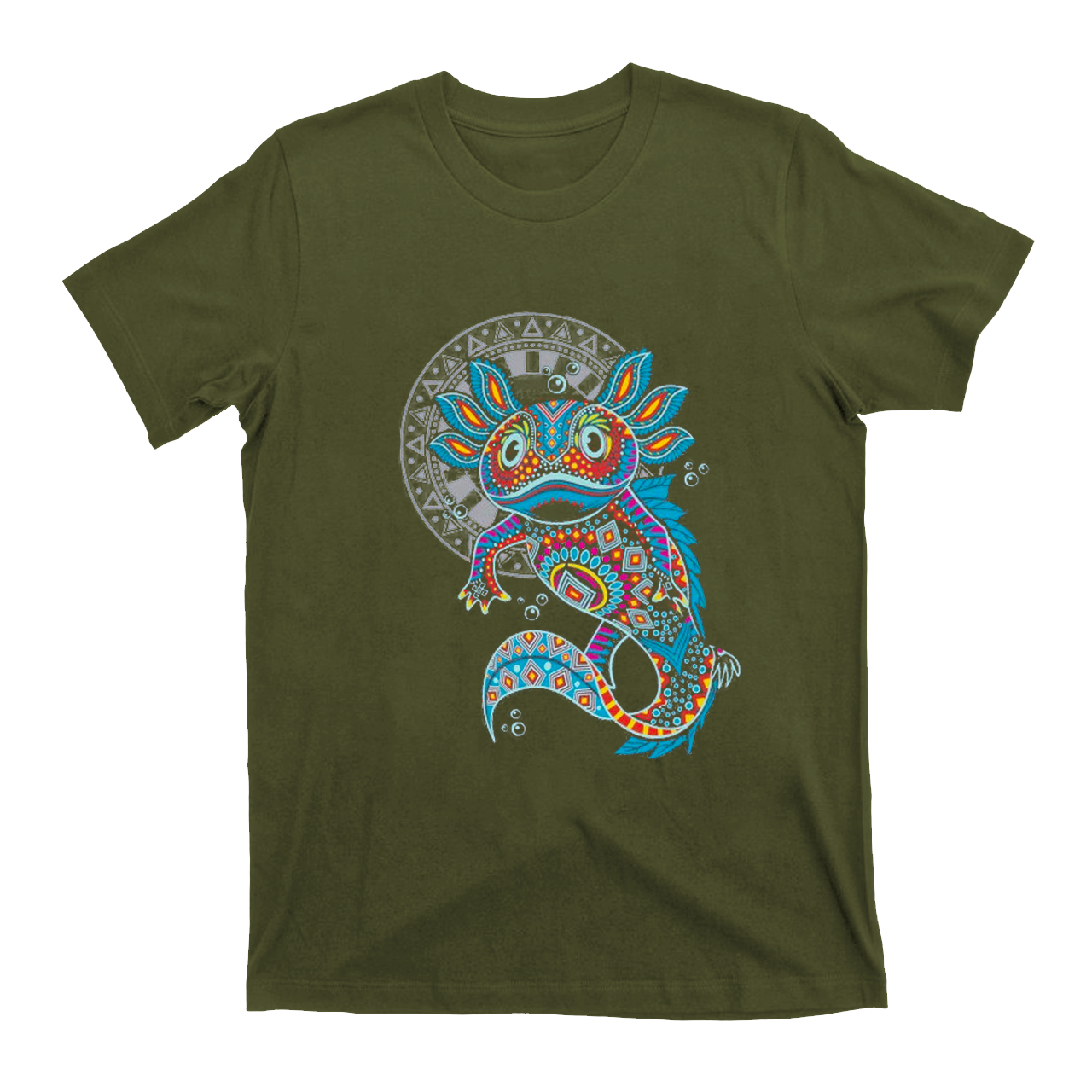 Axolotl art aztec T-Shirts