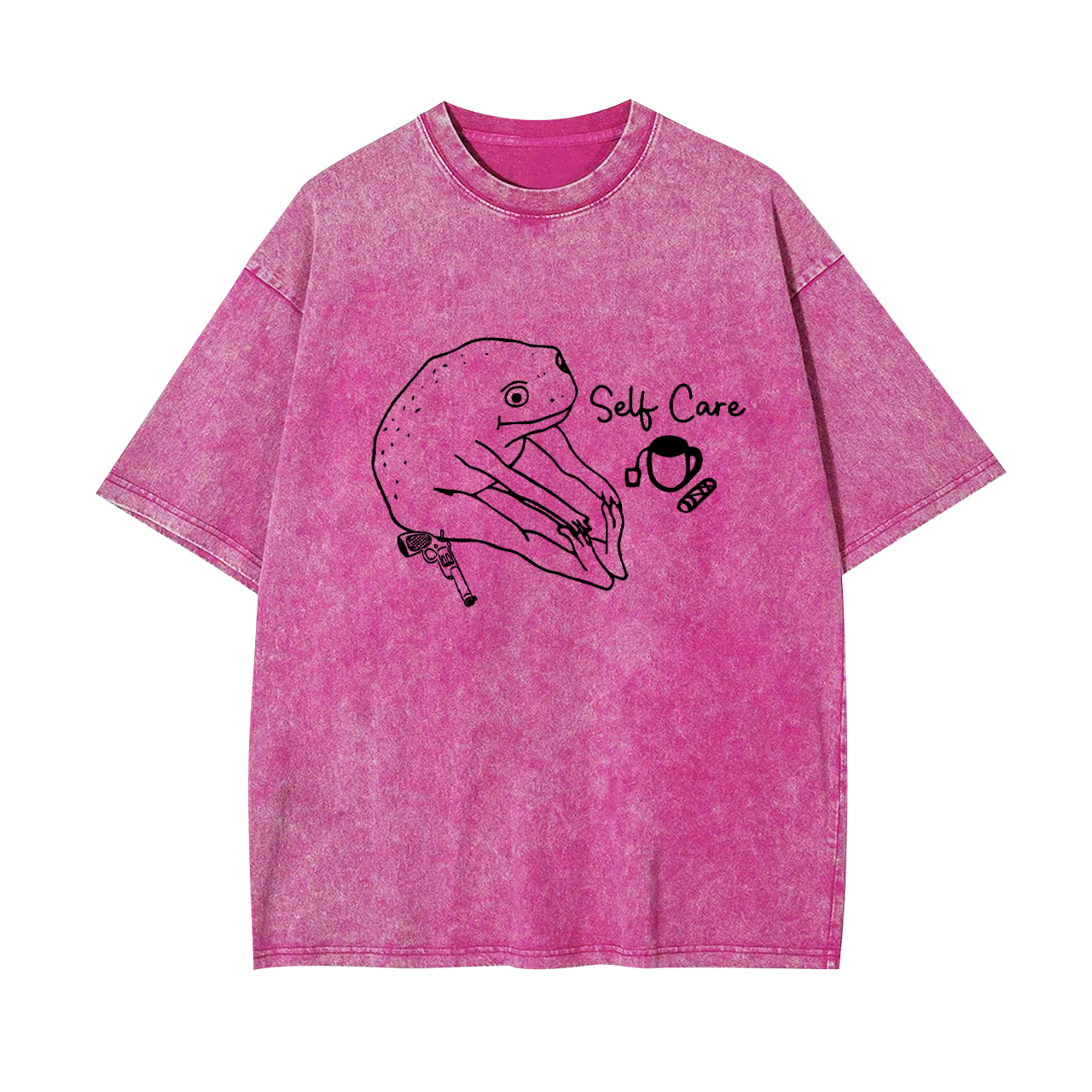 Funny Frog Self Care Garment-dye Tees