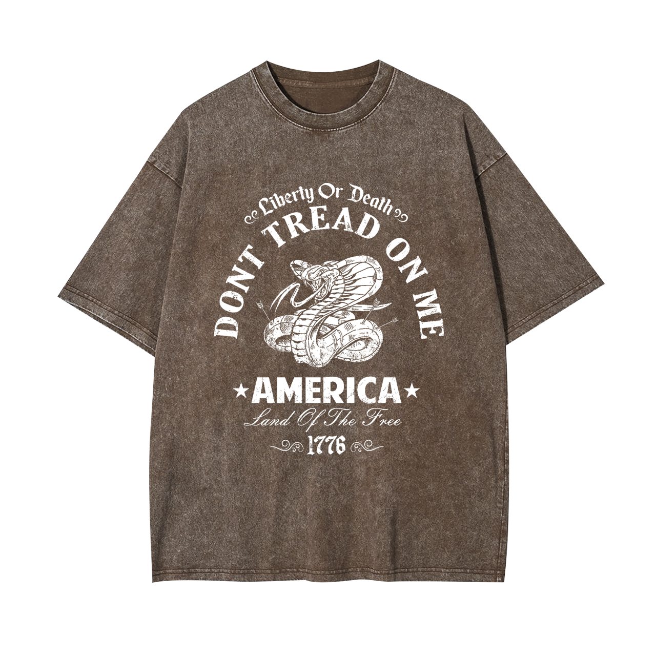 America Liberty Land Of The Free Garment-dye Tees