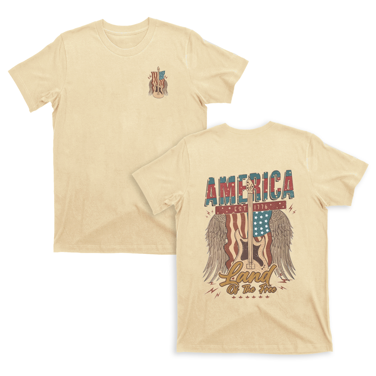 4th of July,Land Of The Free T-Shirts