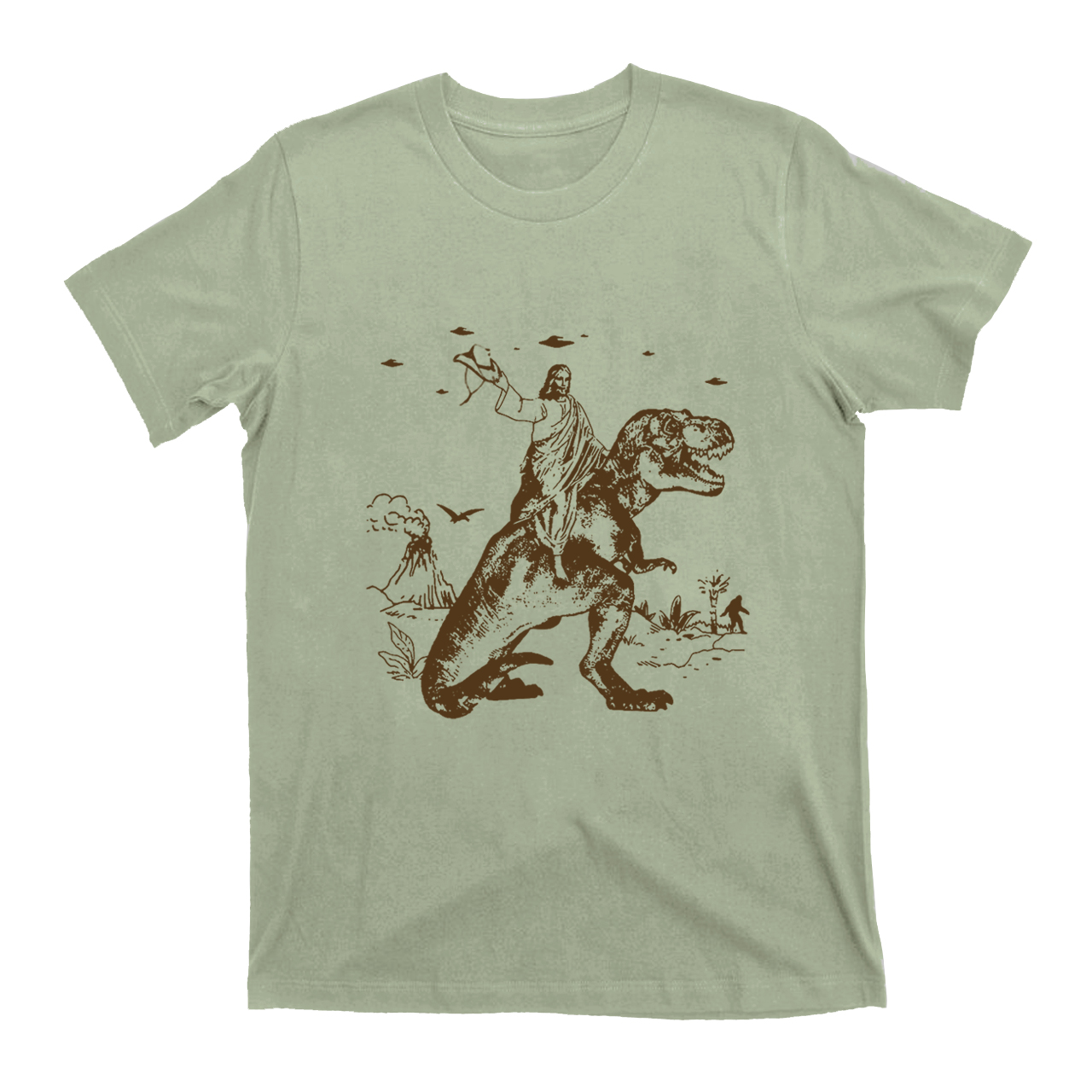 Jesus Riding Dinosaur T-Shirts