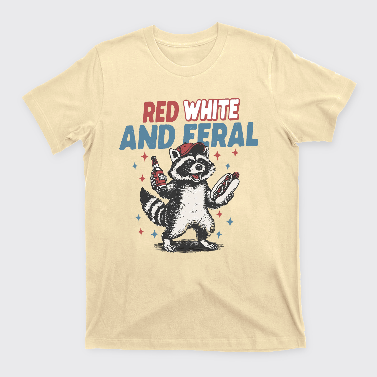 Funny Raccoon-Humorous 4th Of July T-Shirts