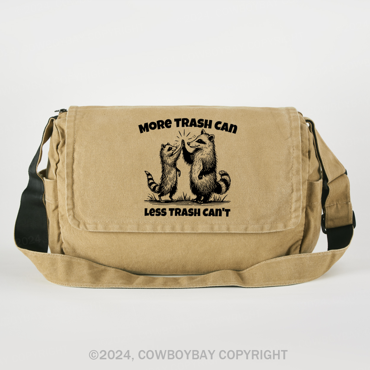 More Trash Can Less Trash Can't Messenger Bag