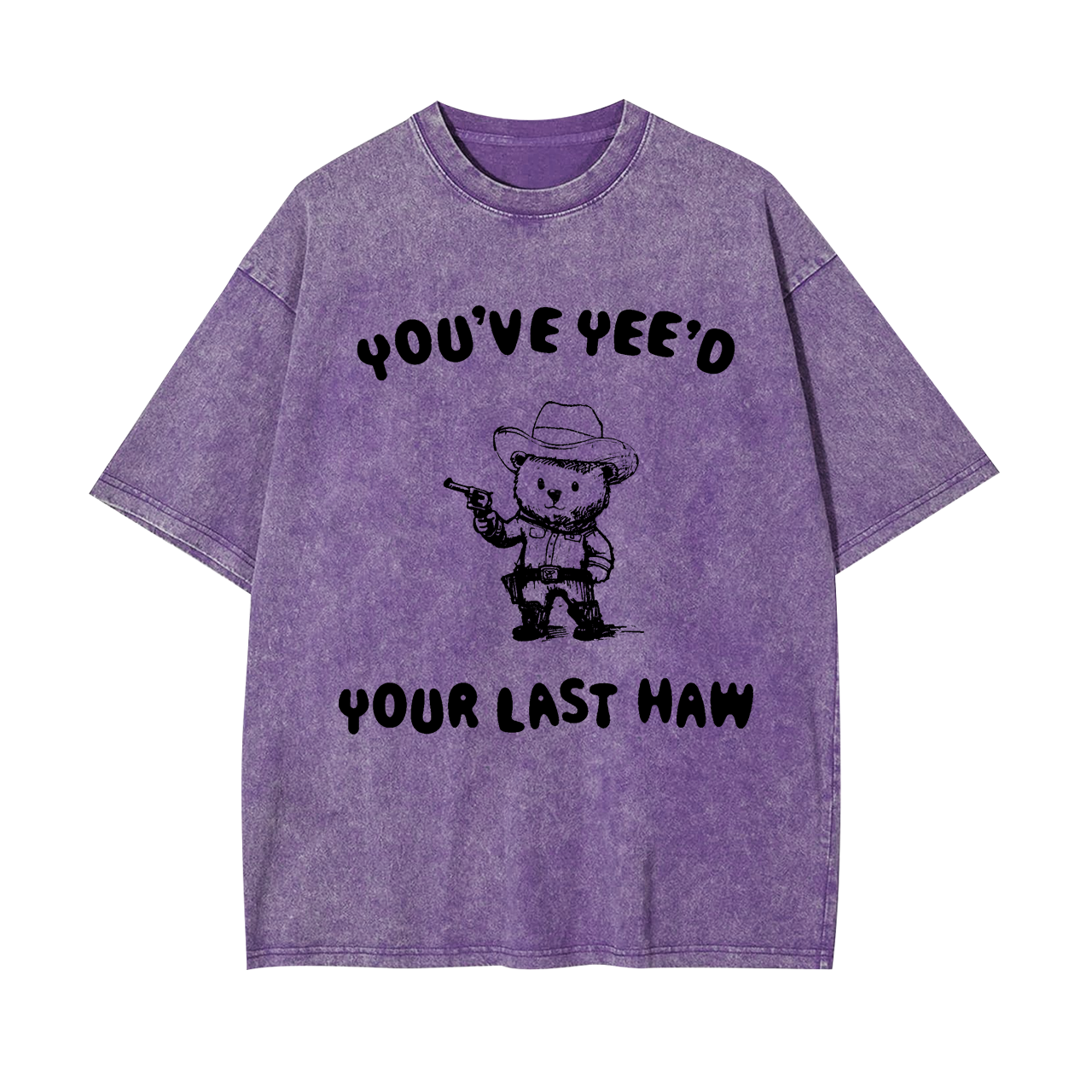 Cowboy Bear As A Cop Garment-dye Tees