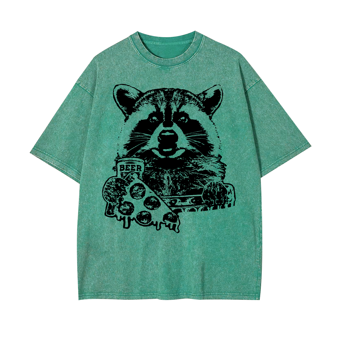 Pizza And Beer Garment-dye Tees