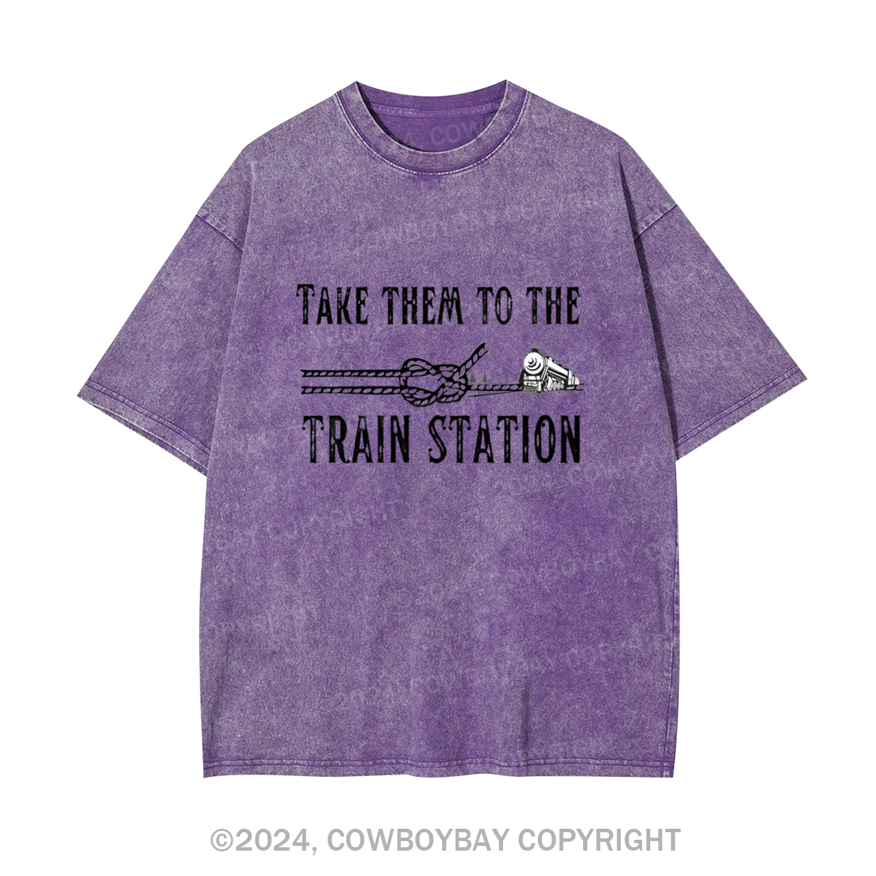 Take Them To The Train Station Garment-dye Tees