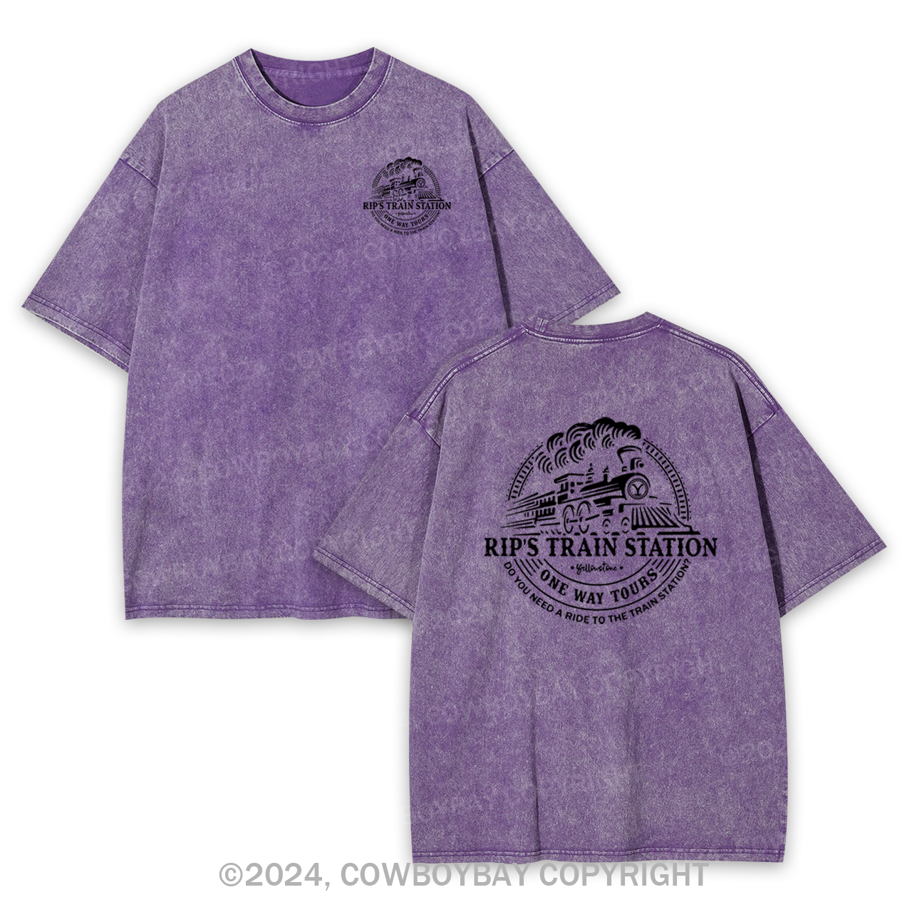 Rip's Train Station Garment-dye Tees