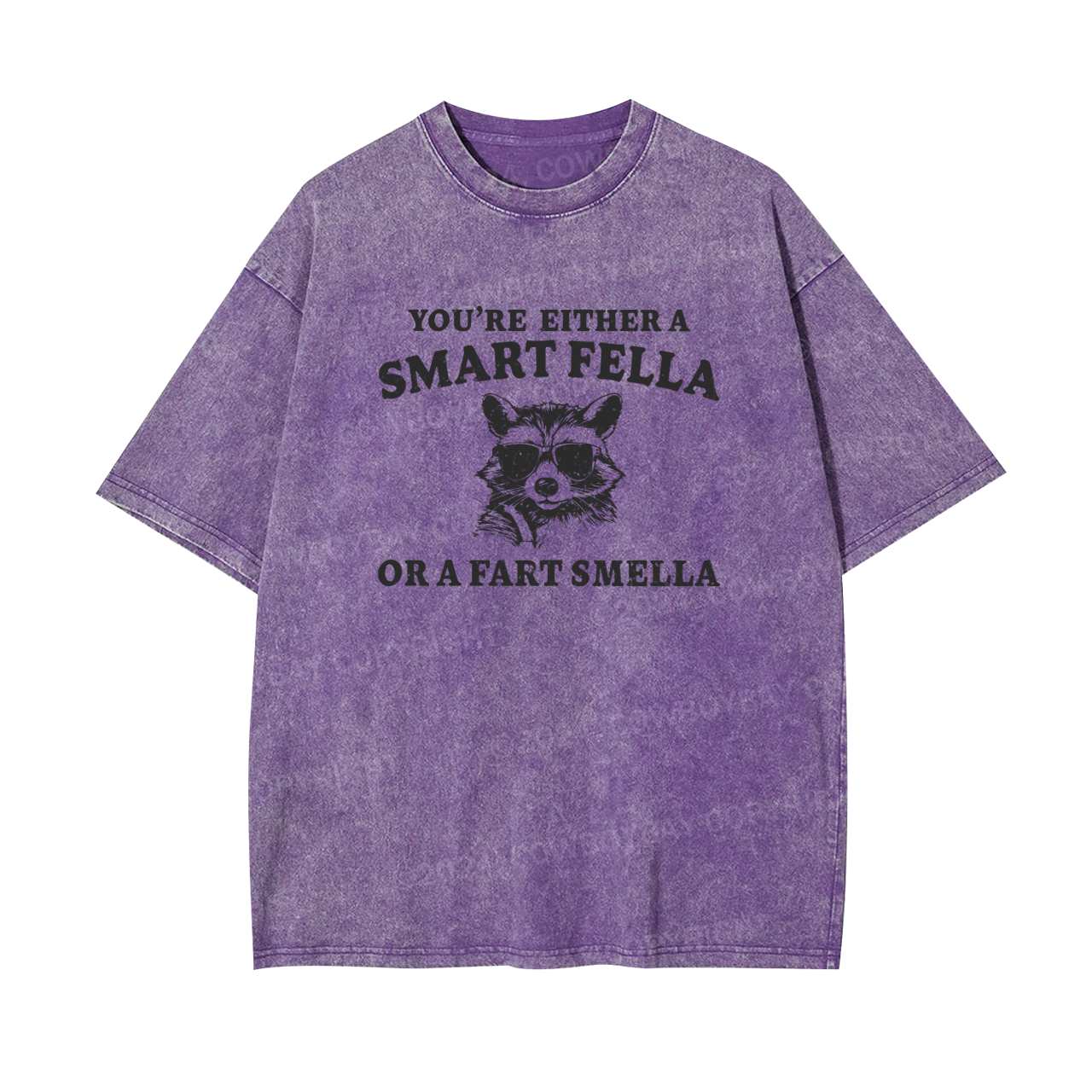 Are You A Smart Fella Or Fart Smella Garment-dye Tees