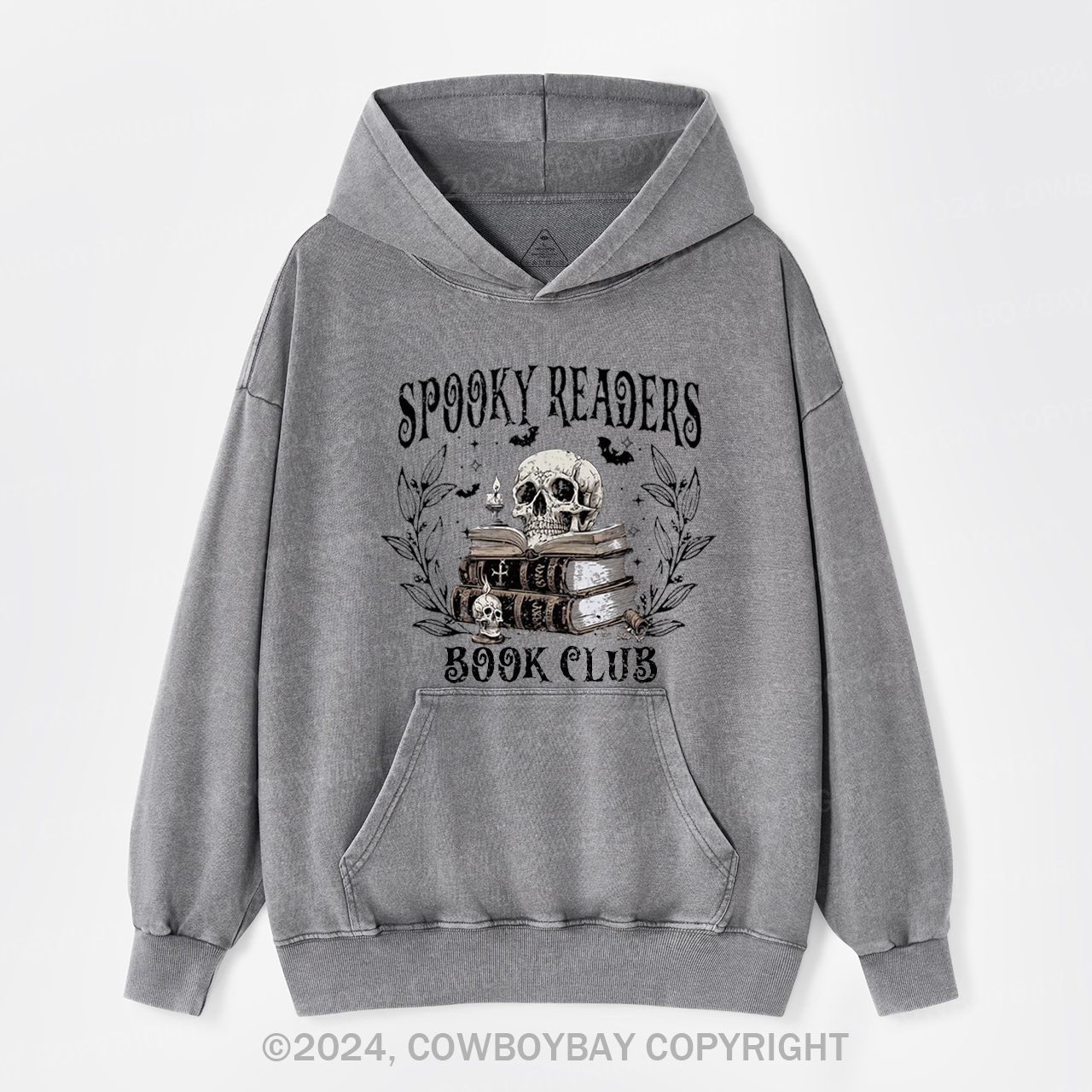 Spooky Readers Book Club Garment-Dye Hoodies