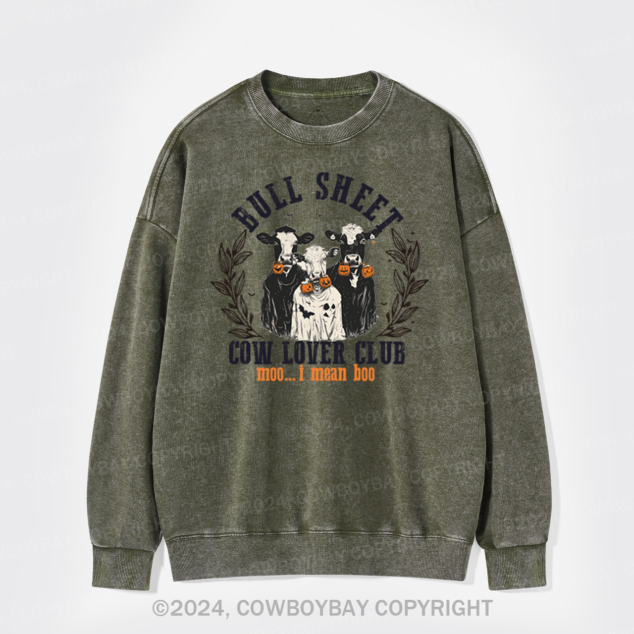 Moo...i Mean Hoo Washed Sweatshirts