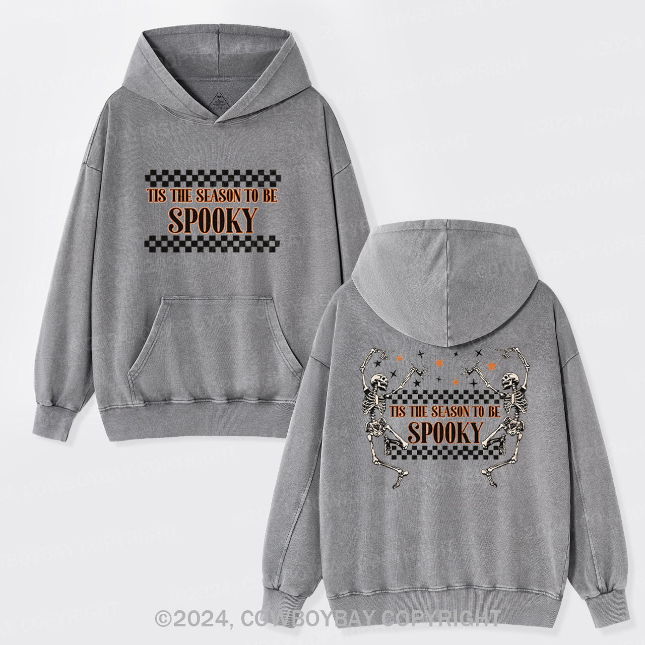 TRENDY Halloween Garment-Dye Hoodies