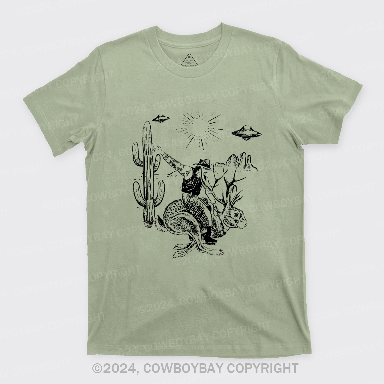 Cowboy Riding Jackalope T-Shirts