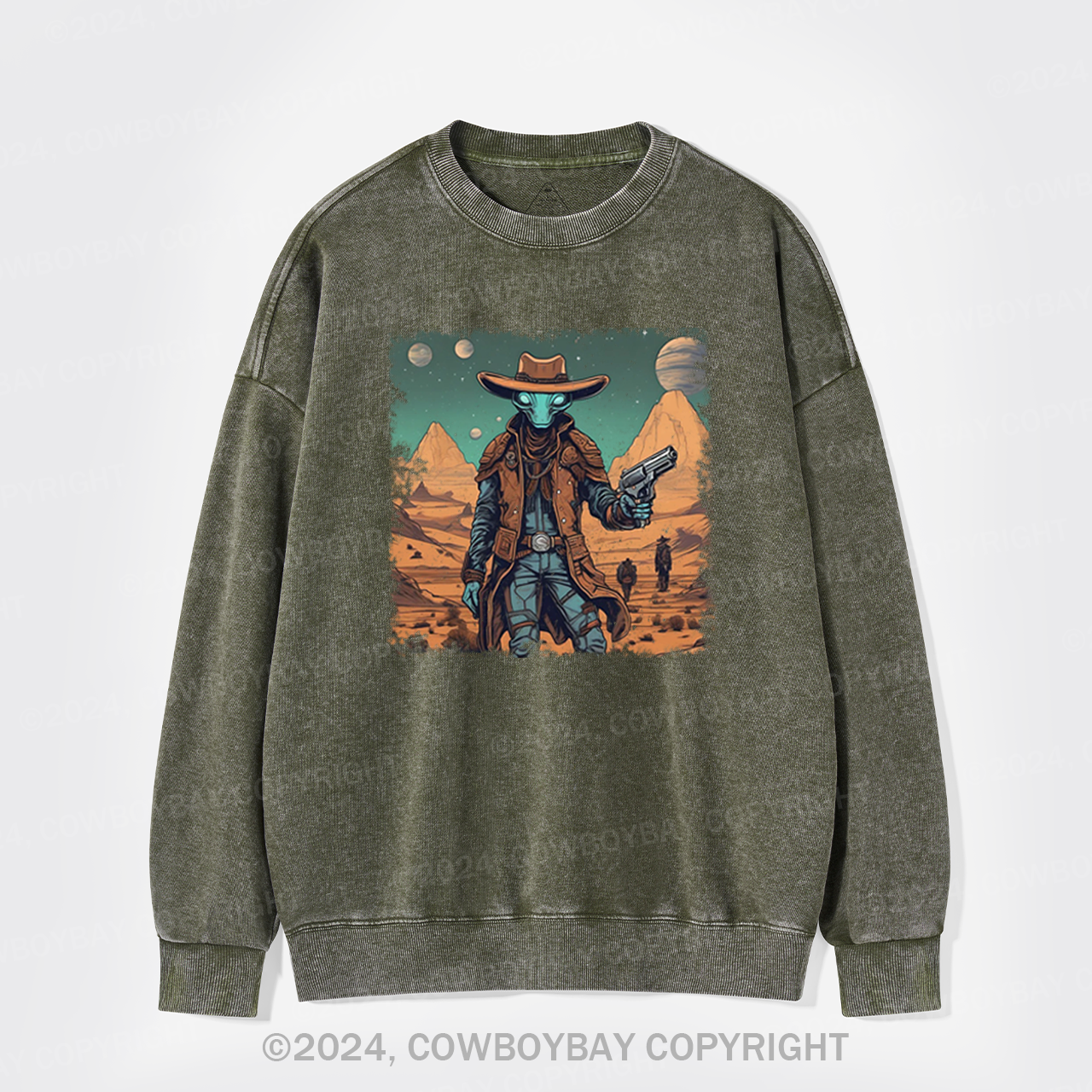 Cosmic Wrangler Washed Sweatshirts