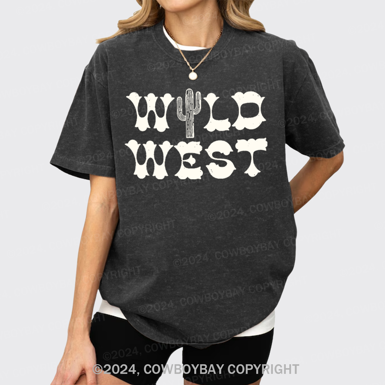 Wild West Desert Cowboy Garment-dye Tees