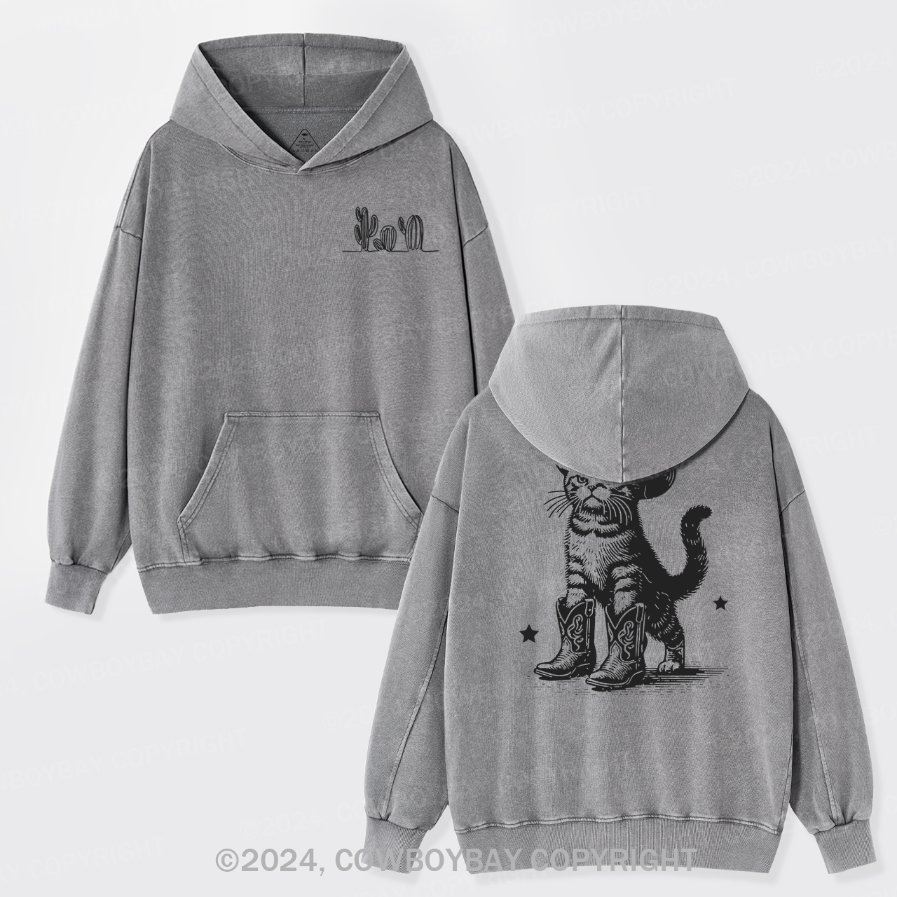 The Ranch Cats Are Loyal Garment-Dye Hoodies