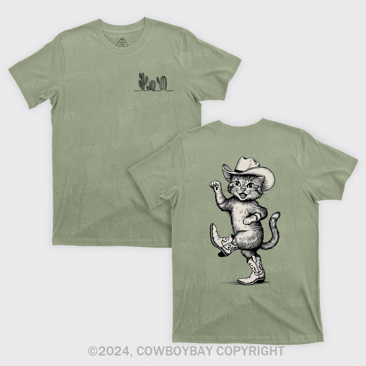 Dancing Cowboy Cat T-Shirts