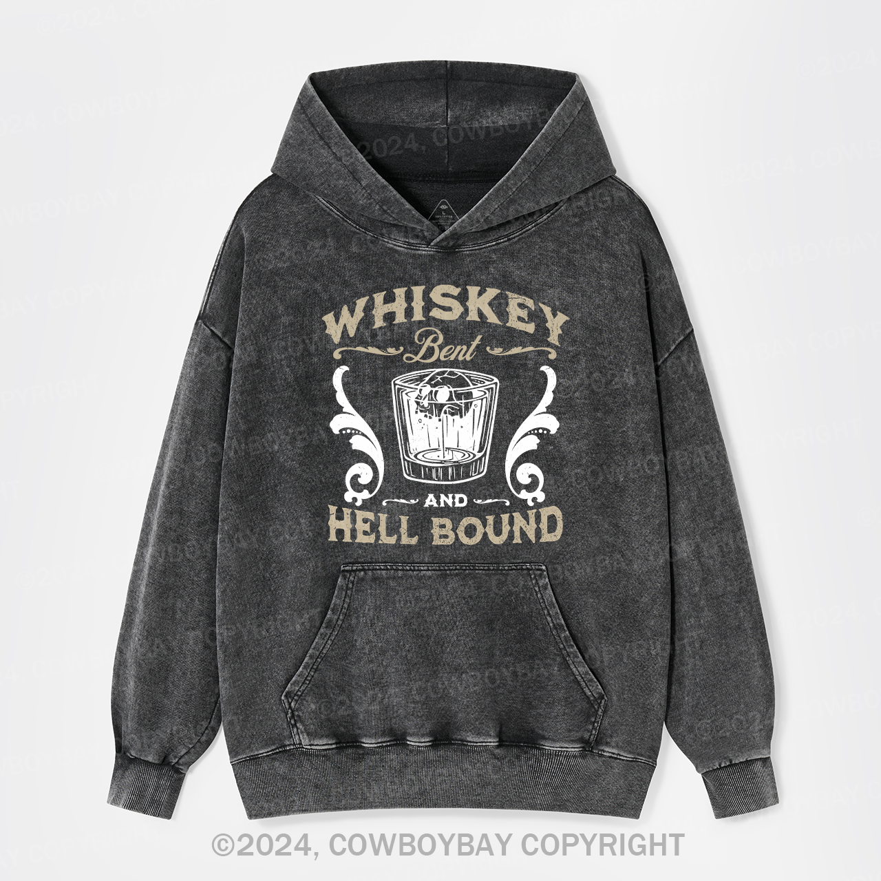 Whiskey Bent & Hell Bound Garment-Dye Hoodies